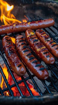 National Hot Dog Day grilled franks and condiments