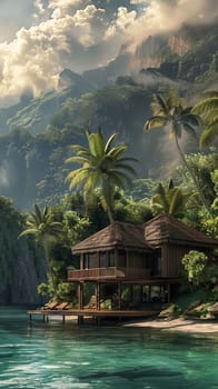 Peaceful haven surrounded by the beauty of nature