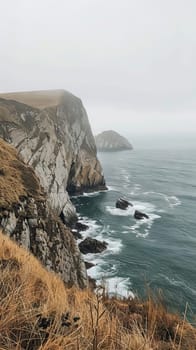 Rocky cliffs offering panoramic views of the ocean