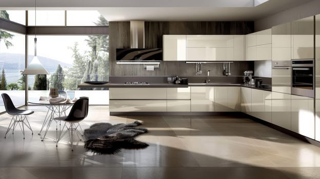 Simple and elegant design in modern kitchen