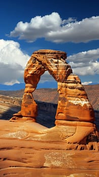 Spectacular natural arches formed by erosion