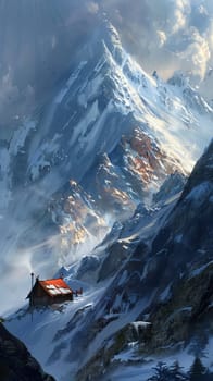 Remote mountain refuges providing shelter to adventurers