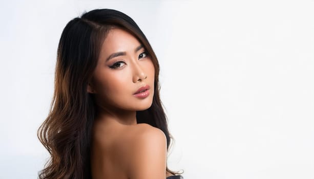 gorgeous young asian woman illustration, AI generated image