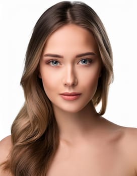 gorgeous young woman portrait, AI generated image