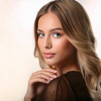 gorgeous young woman portrait, AI generated image
