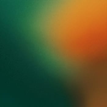 grainy orange and green gradient useful as a background