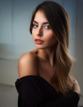gorgeous young woman portrait, AI generated image