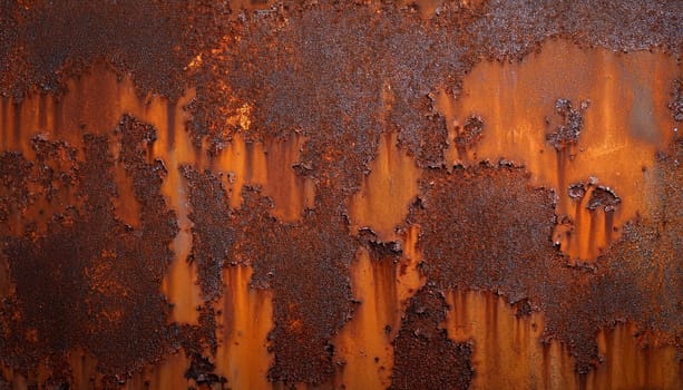 rusted steel metal texture useful as a background, AI generated image