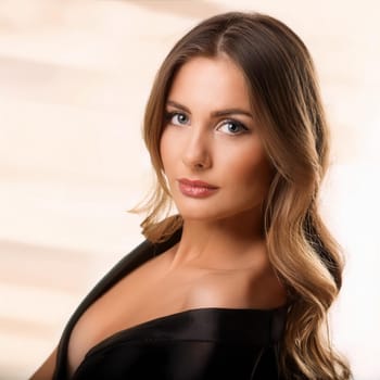 gorgeous young woman portrait, AI generated image