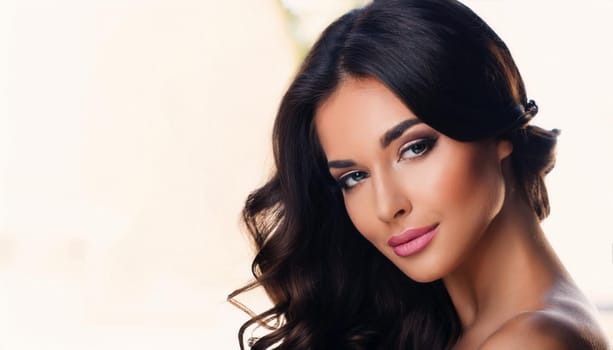 gorgeous young woman portrait, AI generated image