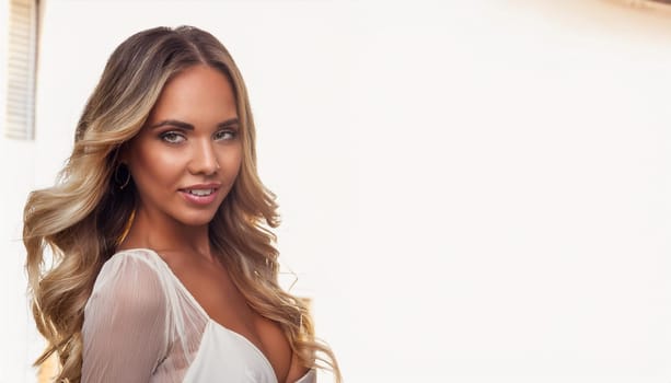 gorgeous young woman portrait, AI generated image