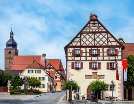 Historic old town of Merkendorf (Franconia, Germany)
