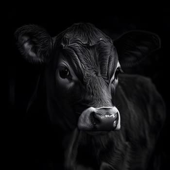 Sad Depressing Farm Cow agricultural Animal