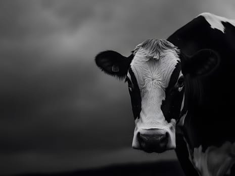 Sad Depressing Farm Cow agricultural Animal