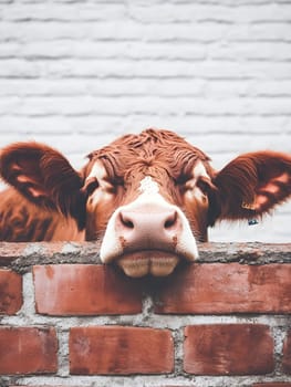 Sad Depressing Farm Cow agricultural Animal