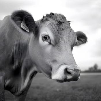 Sad Depressing Farm Cow agricultural Animal