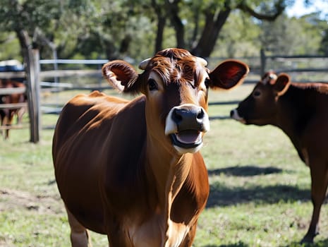 Happy Lucky Farm Cow agricultural Animal