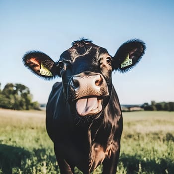 Happy Lucky Farm Cow agricultural Animal
