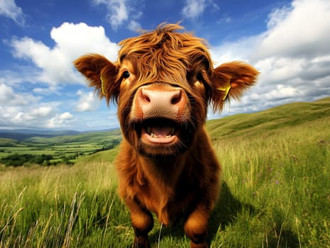 Happy Lucky Farm Cow agricultural Animal
