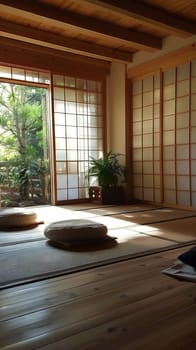 Calmness radiates from every corner of this meditation space