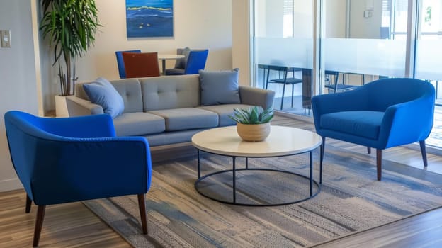 Clean and spacious furnishings with empty areas ready for your custom branding