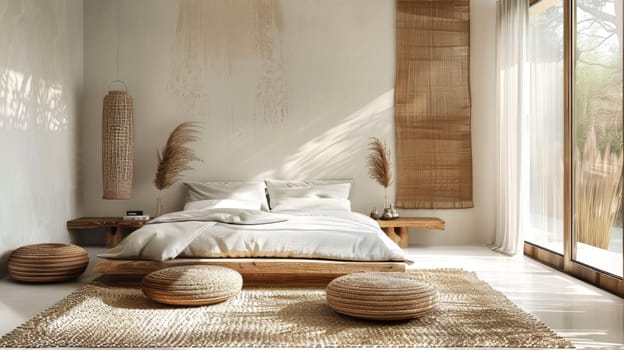 Clean lines and natural materials in modern decor