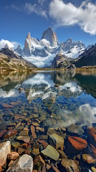 Crystal-clear lakes reflecting towering peaks