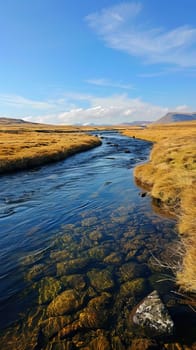 Crystal-clear rivers winding through the landscape