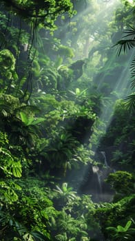 Dense jungles teeming with life