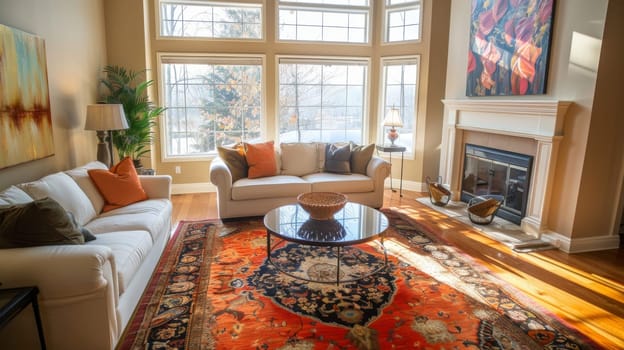 Interior decor arrangement highlighting the importance of creating a focal point in a room
