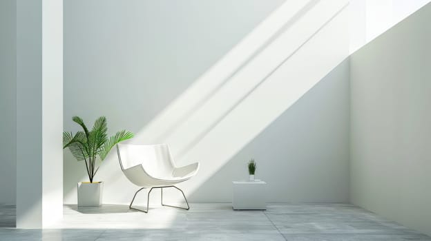 Minimalist office interior with room for adding personalized text
