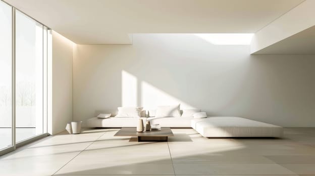 Minimalist interior design promoting a sense of calm and serenity