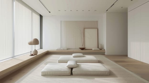 Minimalist interior design layout showcasing the beauty of simplicity and restraint