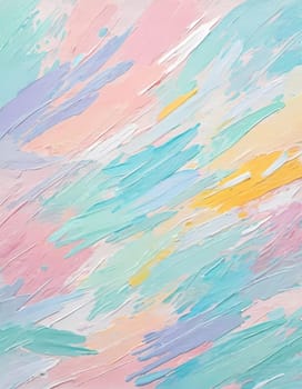 Artwork features an abstract design characterized by gentle pastel colors and soft brush strokes, creating a calming and artistic atmosphere perfect for any creative space. Generative AI.