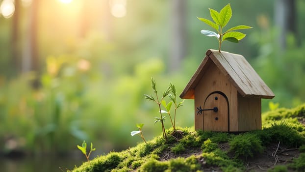 Beautiful green plants eco concept