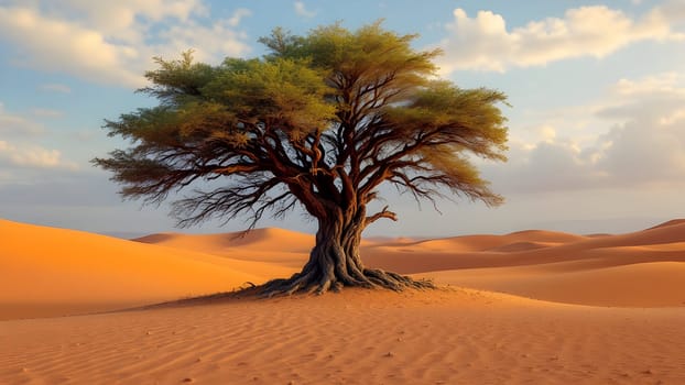 One tree in the desert