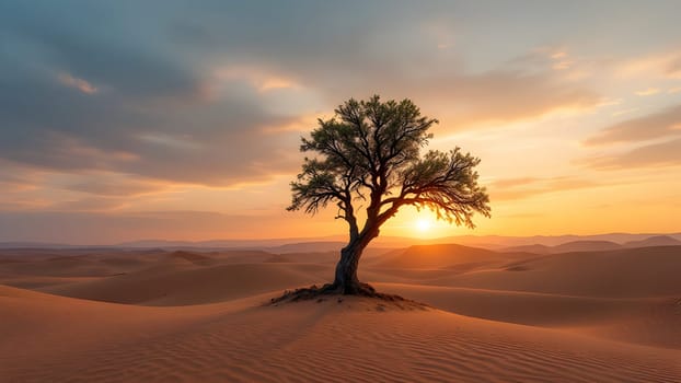 One tree in the desert