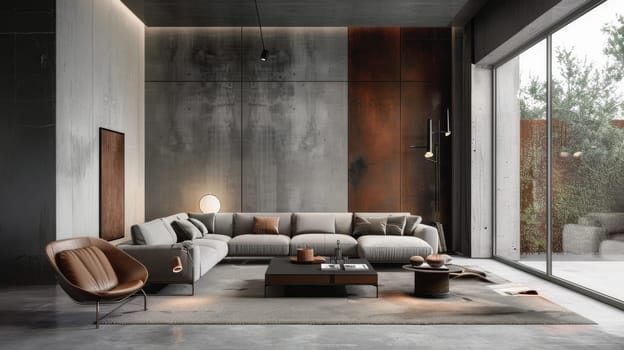 Sleek and stylish decor composition offering inspiration for creating a minimalist yet cozy home