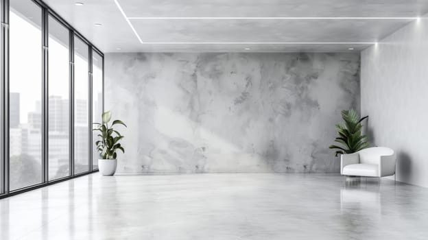 Spacious interior decor allowing room for your promotional content or logo