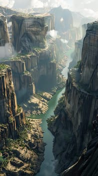 Spectacular canyons carved by ancient rivers