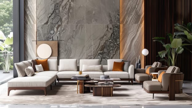 Stylish furnishings with blank space designed for your personalized message