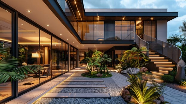 Stylish home design with open areas ideal for your custom branding or slogan