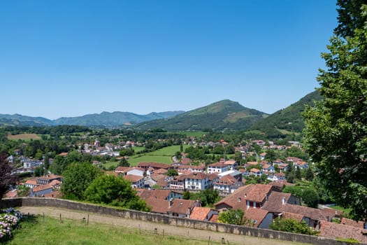 a view of Saint Jean Pied de Port, Pyrenees, France
