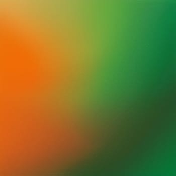 grainy orange and green gradient useful as a background