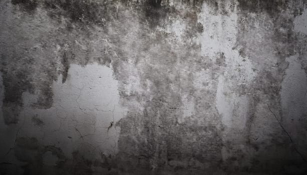 grunge weathered grey concrete wall useful as a background, AI generated image