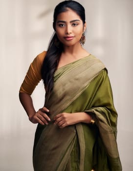 pretty young woman portrait, AI generated image