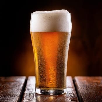 pint of beer in a pub, AI generated image