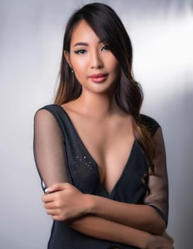 young woman portrait, AI generated image