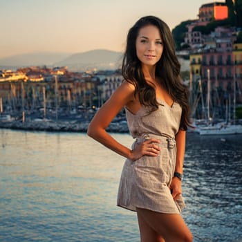 pretty young woman portrait, AI generated image