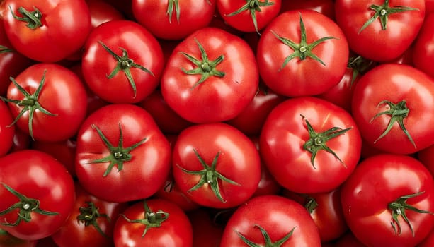 tomatoes vegetables flat view, AI generated image